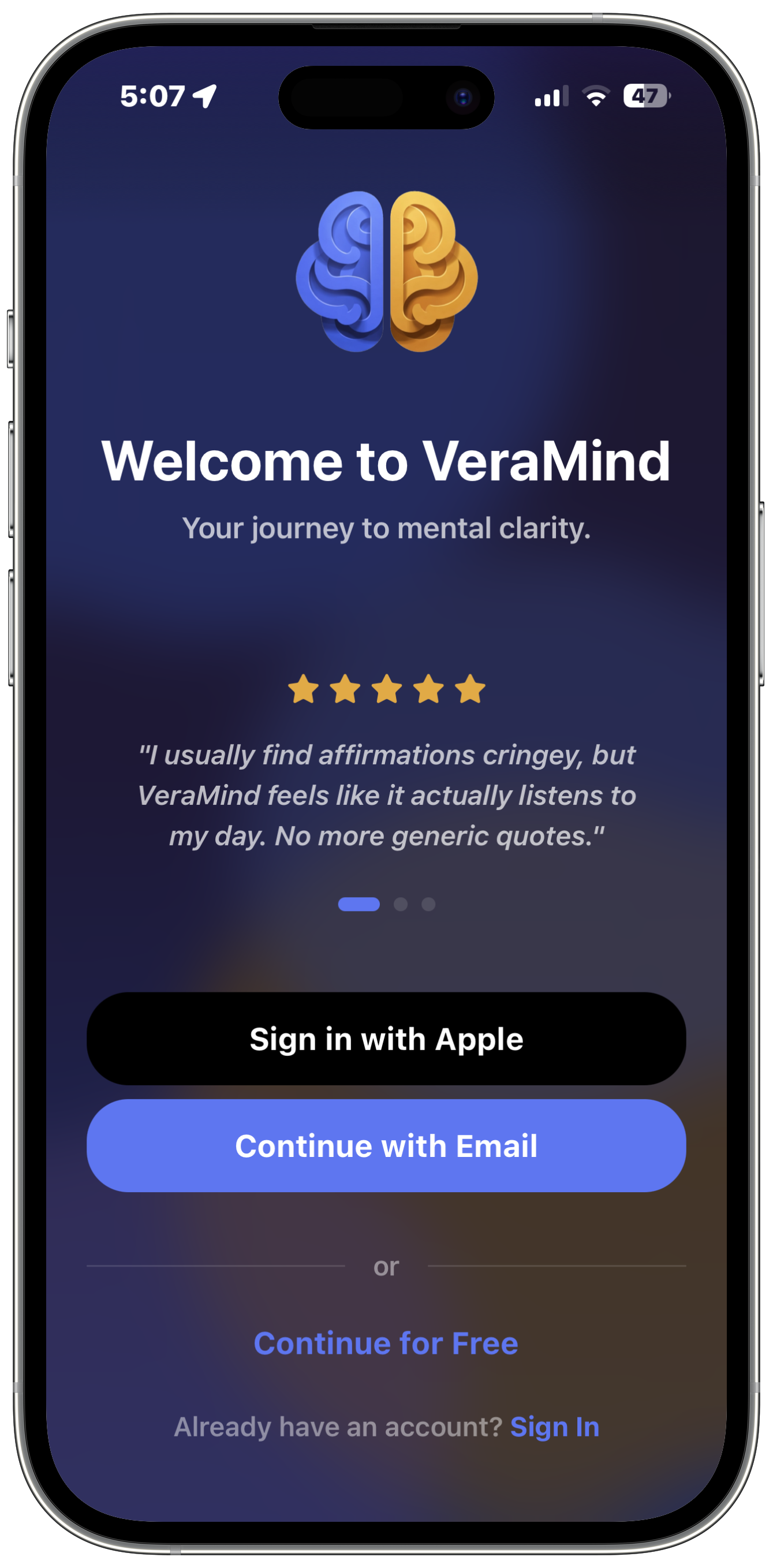 Temporary app-screen preview